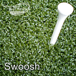 Our Swoosh product is a golf turf that replicates a tee box
