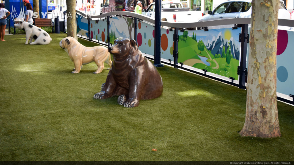 Artificial grass pet area from SYNLawn