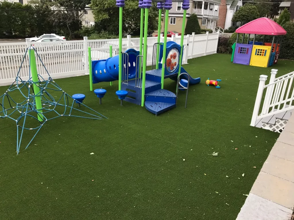 Artificial playground grass installed by SYNLawn