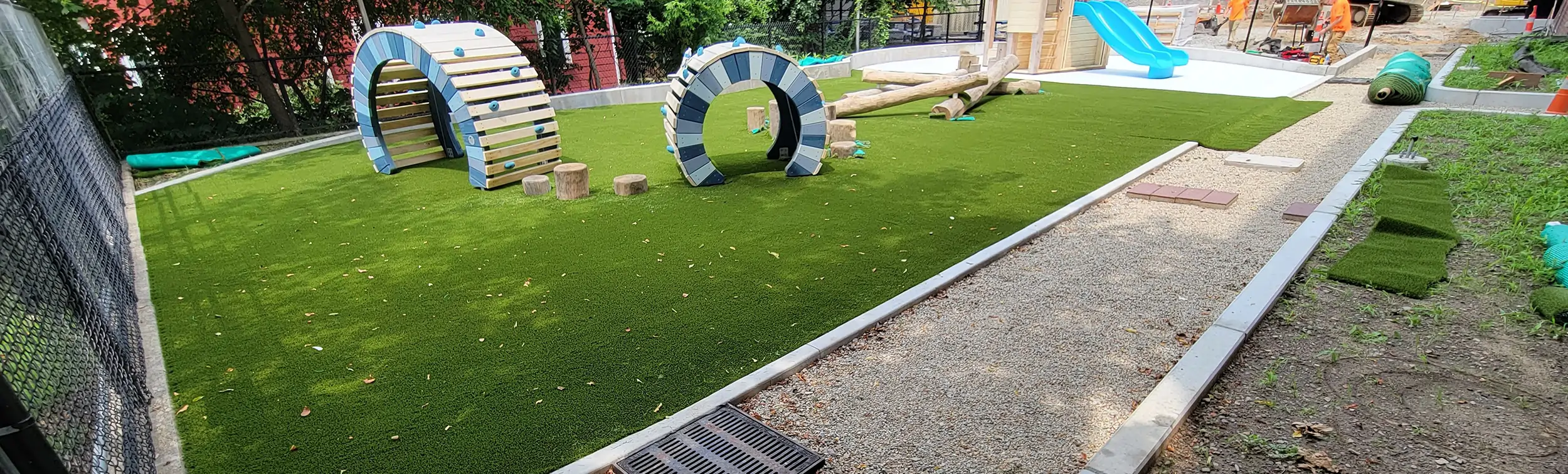 Artificial grass lawn installed by SYNLawn