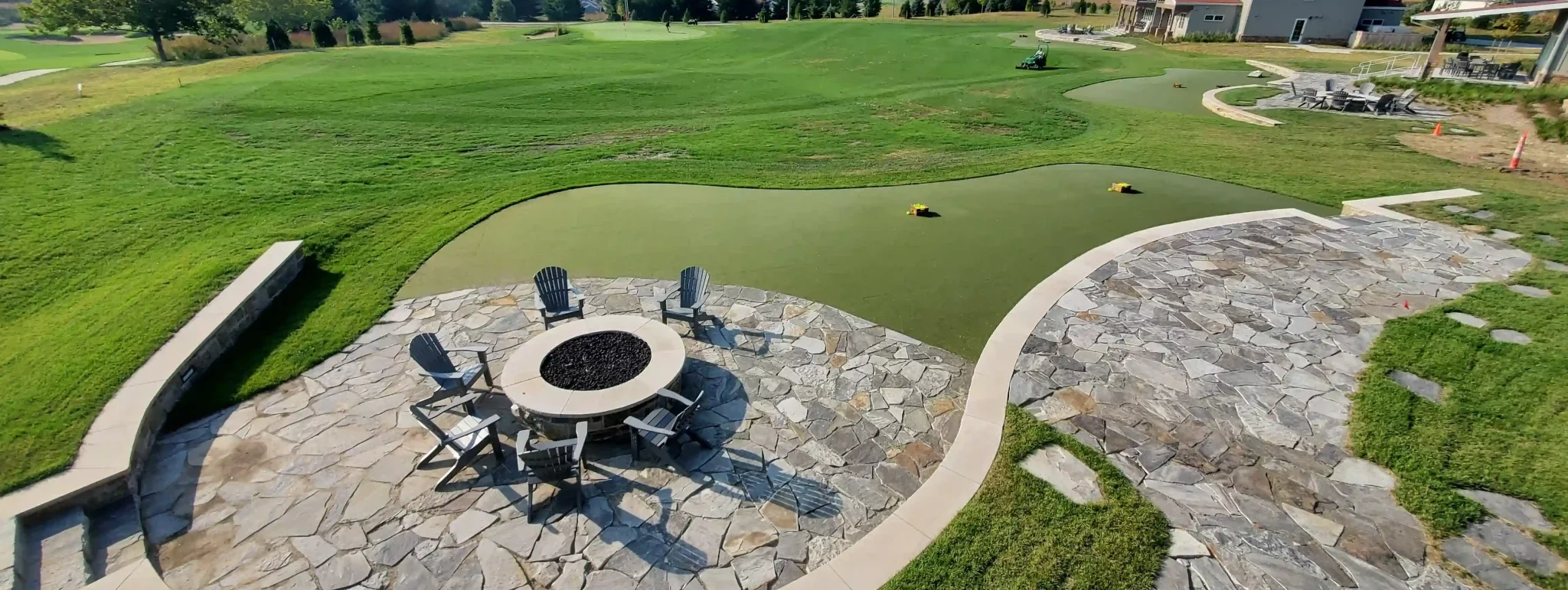 residential artificial grass lawn