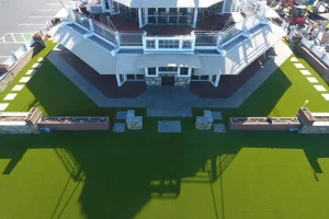 Commercial turf lawn installation in Boston,MA from SYNLawn