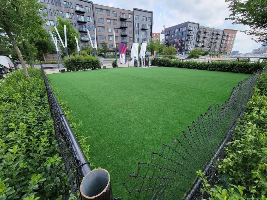 Dog park with SYNLawn artificial grass