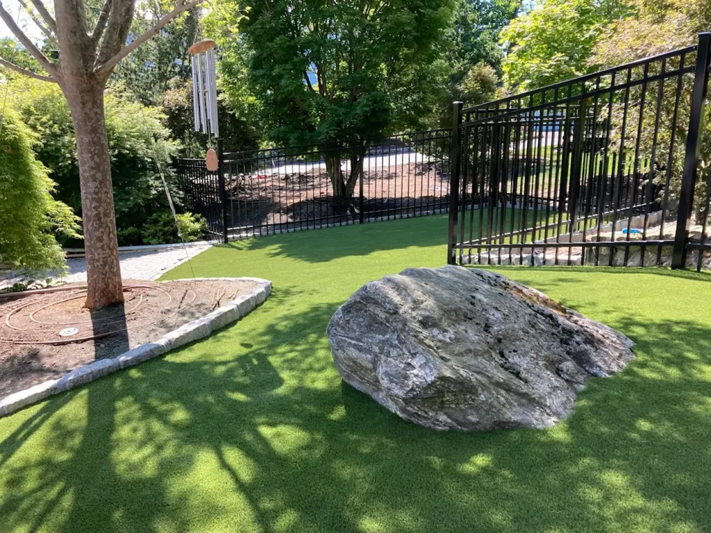 Residential turf lawn installation from SYNLawn