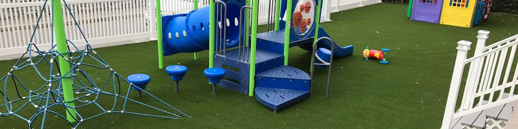 Artificial grass playground installed by SYNLawn