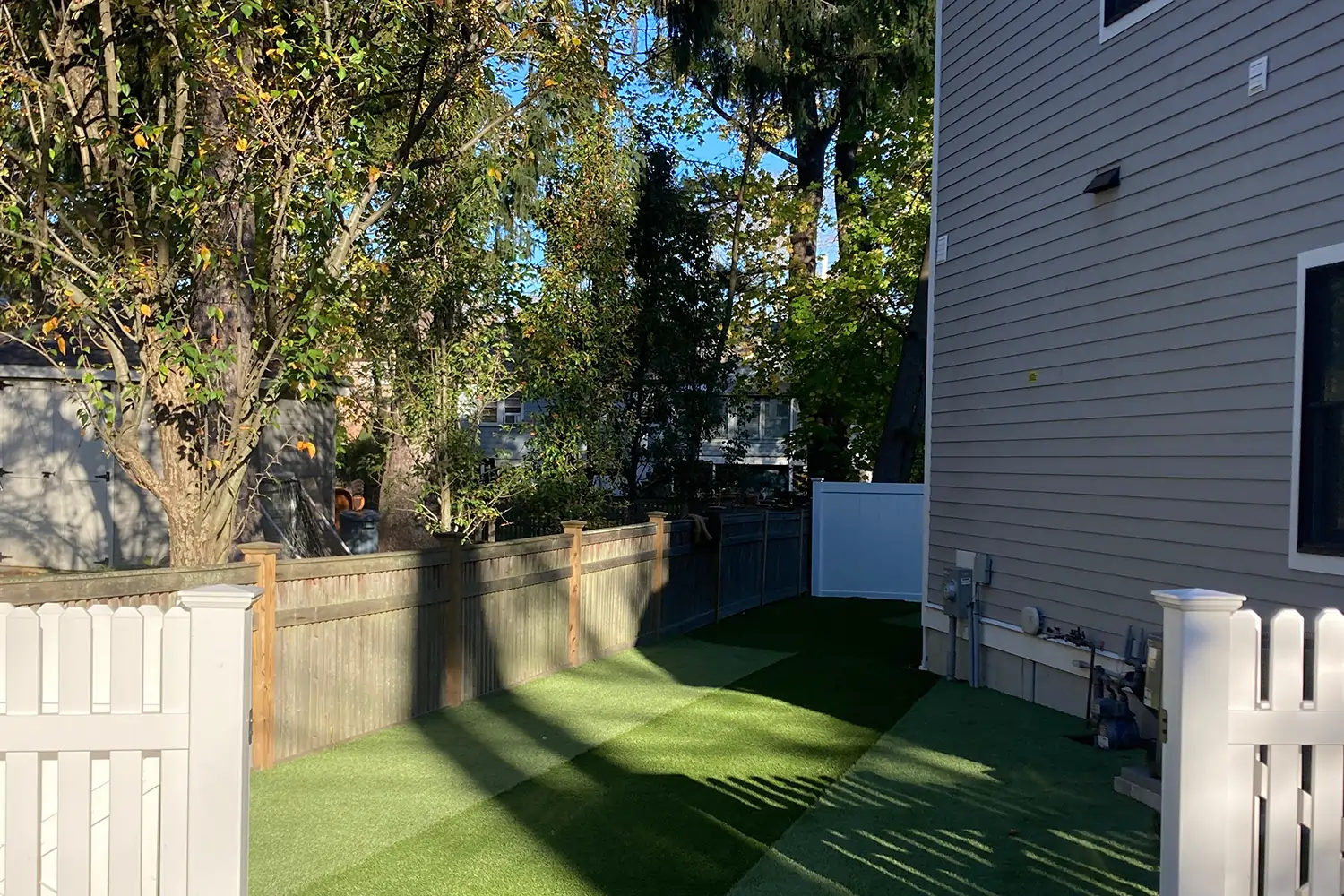 Artificial grass lawn installed by New England Turf Store