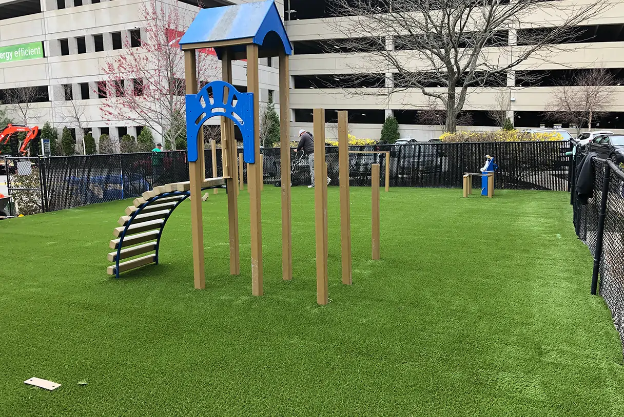 Comercial turf playground from SYNLawn