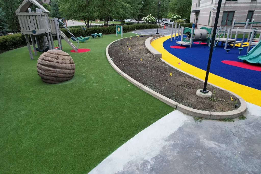 Artificial grass playground from New England Turf Store